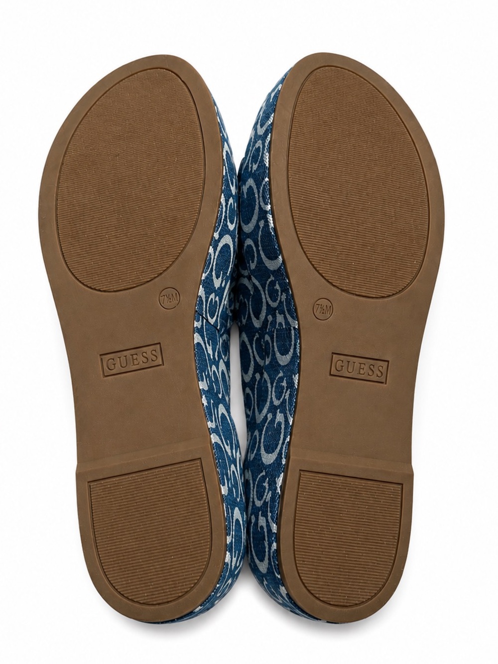 Guess Denim Monogram Platform Slide Sandals - Picture 4 of 4